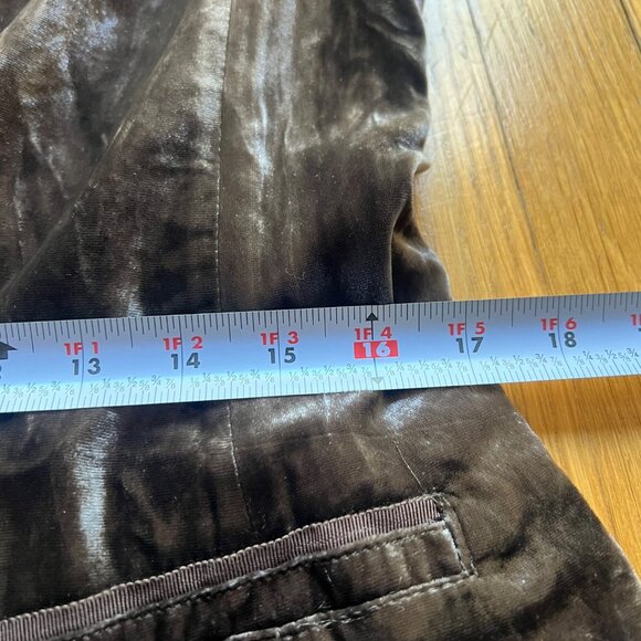 Anthropologie Dark Brown Velvet Blazer - Picture 12 of 16